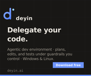 Deyin Code banner — Medium rectangle · dark